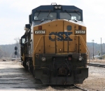 CSX 7337 sits on the house track at Hamlet